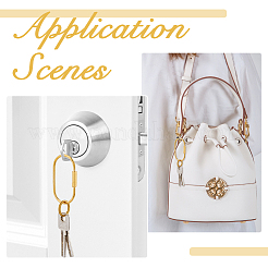 6 шт. латунный карабин с замком&nbsp;KK-HS0015-85B