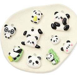 18 шт. 9 цвета непрозрачные подвески из смолы&nbsp;CRES-YW0002-79