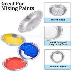 12 шт. поддон из нержавеющей стали 410&nbsp;AJEW-GF0011-85