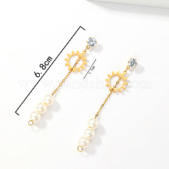 Серьги-гвоздики с кисточками из нержавеющей стали 201&nbsp;BQ1802