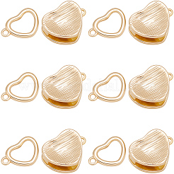 8 шт. латунные застежки-замки KK-BBC0019-68