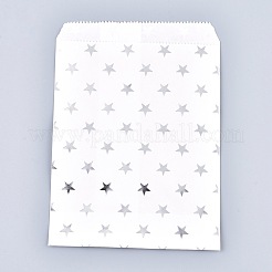 Экологичные пакеты из крафт-бумаги со звездным рисунком&nbsp;AJEW-M207-G01-02