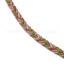 Изготовление ожерелий из круглого нейлонового хлопкового шнура диаметром 3.5 мм&nbsp;NJEW-C106-03G