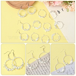 12 шт. 6 стиля сплава подвески с открытой задней панелью FIND-YW0007-36