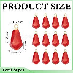 24шт подвески из прозрачной смолы&nbsp;RESI-ME0001-20B
