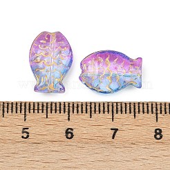 Гальванопокрытие и стеклянные бусины с золотым металлическим плетением&nbsp;EGLA-T029-01B