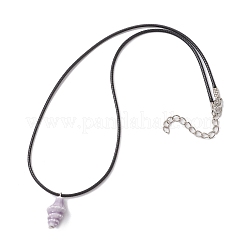 Подвеска в форме фарфоровой ракушки ручной работы NJEW-JN05271