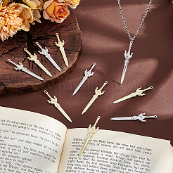 32 шт. 2 цвета стойки гальванизированный сплав большие подвески FIND-UN0002-85