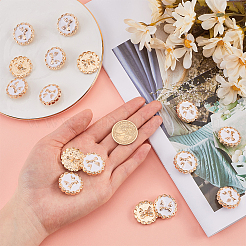 16 шт. пуговицы с эмалированными ножками из сплава&nbsp;BUTT-GF0003-77B