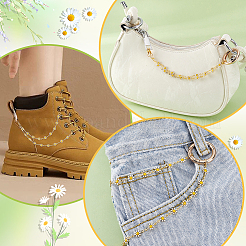 2 шт. латунные эмалевые цепочки-подвески для обуви HJEW-PH02123