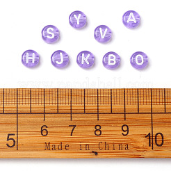 Прозрачные сиреневые акриловые бусины TACR-YW0001-08I