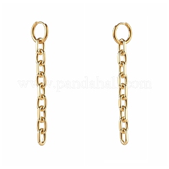 Серьги-кольца Huggie Hoop из нержавеющей стали 304 EJEW-JE04550-03