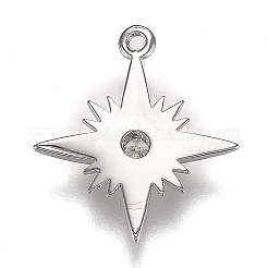 Кулоны из экологически чистой латуни с прозрачным кубическим цирконием&nbsp;X-ZIRC-H106-02P