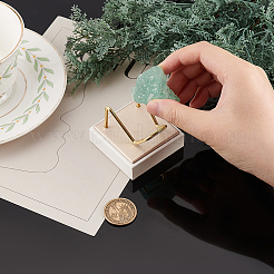 Квадратные стойки из минерального хрусталя из искусственной кожи AJEW-WH0342-63