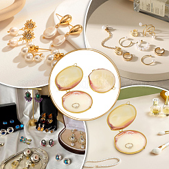 2 шт. витрины для хранения колец из натуральных ракушек SHEL-MA0001-03