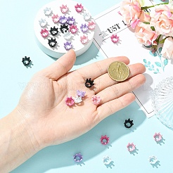 30 шт. Европейские бусины в форме короны из сплава 5 цветов&nbsp;FIND-YW0011-91