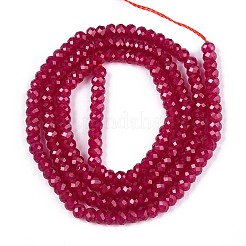 Нити бусин из красного корунда&nbsp;G-G106-A45-06