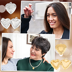 20шт 2-х цветный латунный медальон-подвеска ко Дню святого Валентина KK-GA0001-58