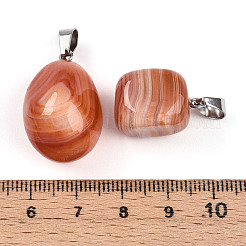 Натуральный красный агат подвески&nbsp;G-N348-01P
