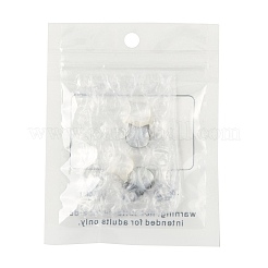 4 шт. Набор из 2-х натуральных черных ракушек-губ и белых бусин SSHEL-FS0001-10