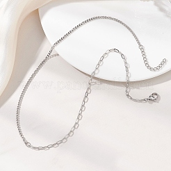 Цепочки-скрепки из витой цепочки из нержавеющей стали 304&nbsp;NJEW-JN05781-01