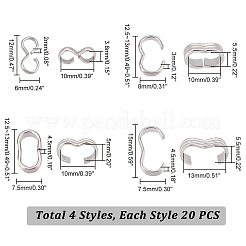 80 шт. 4 быстроразъемных соединения из нержавеющей стали STAS-GA0001-42