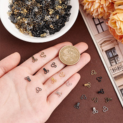 300 шт. 5-х цветные латунные застежки-замки FIND-GO0002-45