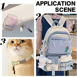 Брелок-пуля из синтетических и натуральных драгоценных камней KEYC-NB0001-43