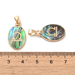 Подвески созвездия из натуральных ракушек пауа&nbsp;KK-P265-01G-07