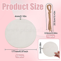 Незаконченный 1 комплект деревянных подвесных украшений WOOD-SP0001-31H