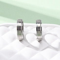 Серьги-кольца из нержавеющей стали 304 EJEW-D331-19A-P