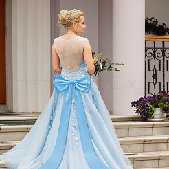 Тканевые украшения с большим бантом на заднем плане&nbsp;DIY-WH0622-470B