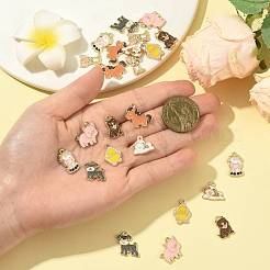 24шт 8 стиля подвески из цинкового сплава с эмалью&nbsp;ENAM-FS0004-05