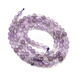 Природный аметист нитей бисера&nbsp;LS-G-S387-A02-4mm