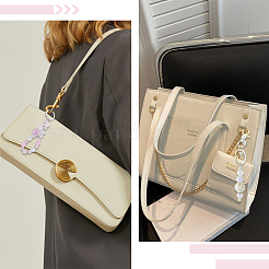 3 шт. 3-х цветные акриловые бусины ручной работы из светящейся полимерной глины со стразами CLAY-SC0002-12