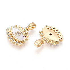 Латунные микро проложить кубического циркония подвески KK-N258-04G