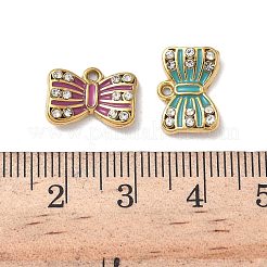 Подвески-бантики из нержавеющей стали 304 с кристаллами и стразами STAS-G362-11G