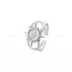 201 нержавеющая сталь открытый манжетный палец оправа эмалированная&nbsp;LS-X-STAS-S119-159A-P