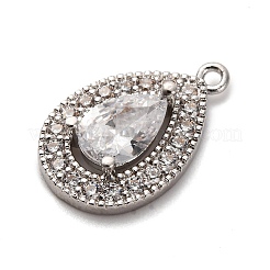 Латунные микро проложить кубического циркония подвески&nbsp;KK-F895-11P