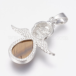 Природных тигровый глаз подвески&nbsp;G-G651-E02