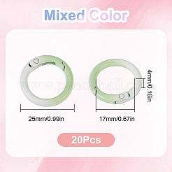 20 шт. окрашенные распылением кольца пружинных ворот из сплава FIND-SC0013-18