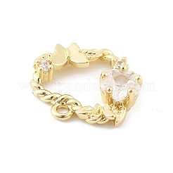 Латунные микро проложить кубического циркония подвески KK-K371-41B-G