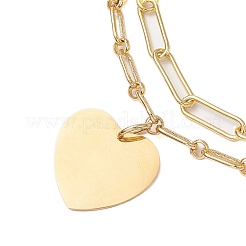 Браслеты из латунной скрепки и цепочки Фигаро AJEW-AN00597