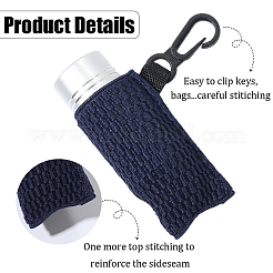 Шелковые мешочки для помады с черными пластиковыми застежками-ключиками AJEW-WH20048-07E