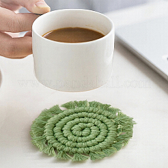 Подставка под стакан из хлопка ручной работы в стиле «богемия»&nbsp;AJEW-WH20020-294E