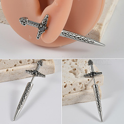 Серьги-мечи в форме хряща со стразами из нержавеющей стали 304 FS-WG69314-01