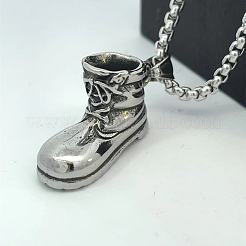Короткие сапоги из нержавеющей стали подвеска панк ожерелья для унисекс MT9627