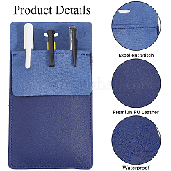 3 шт. 3-цветная прямоугольная сумка для ручек из искусственной кожи для врача AJEW-CL0001-20