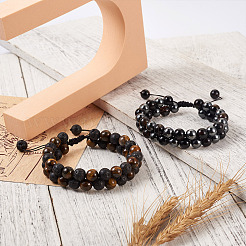 Набор для самостоятельного изготовления мужского браслета из смешанных камней&nbsp;DIY-FW0001-11