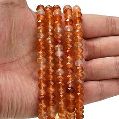 Натуральные полосатые агатовые бусы G-Z111-A01-01